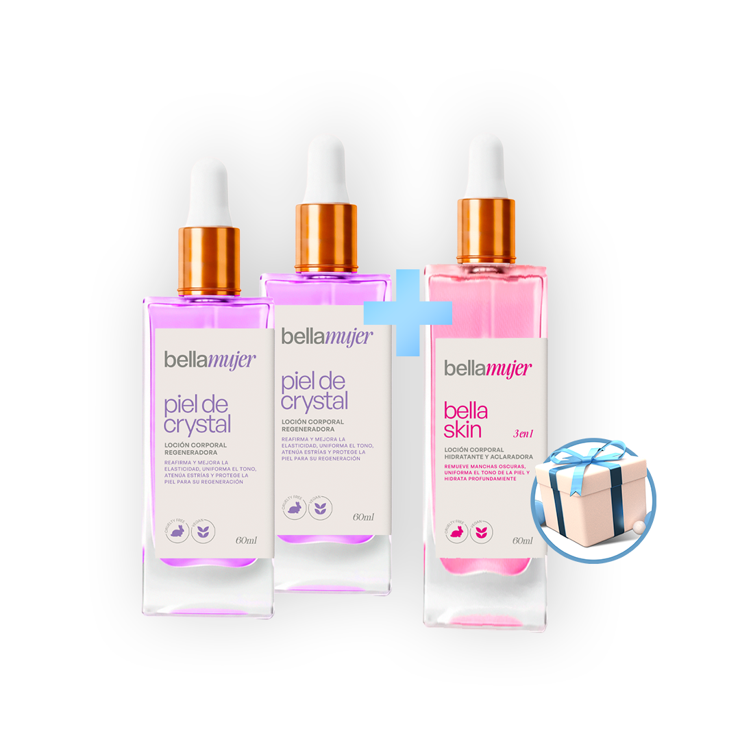 2 Piel de Crystal + Bella Skin 🎁Grátis